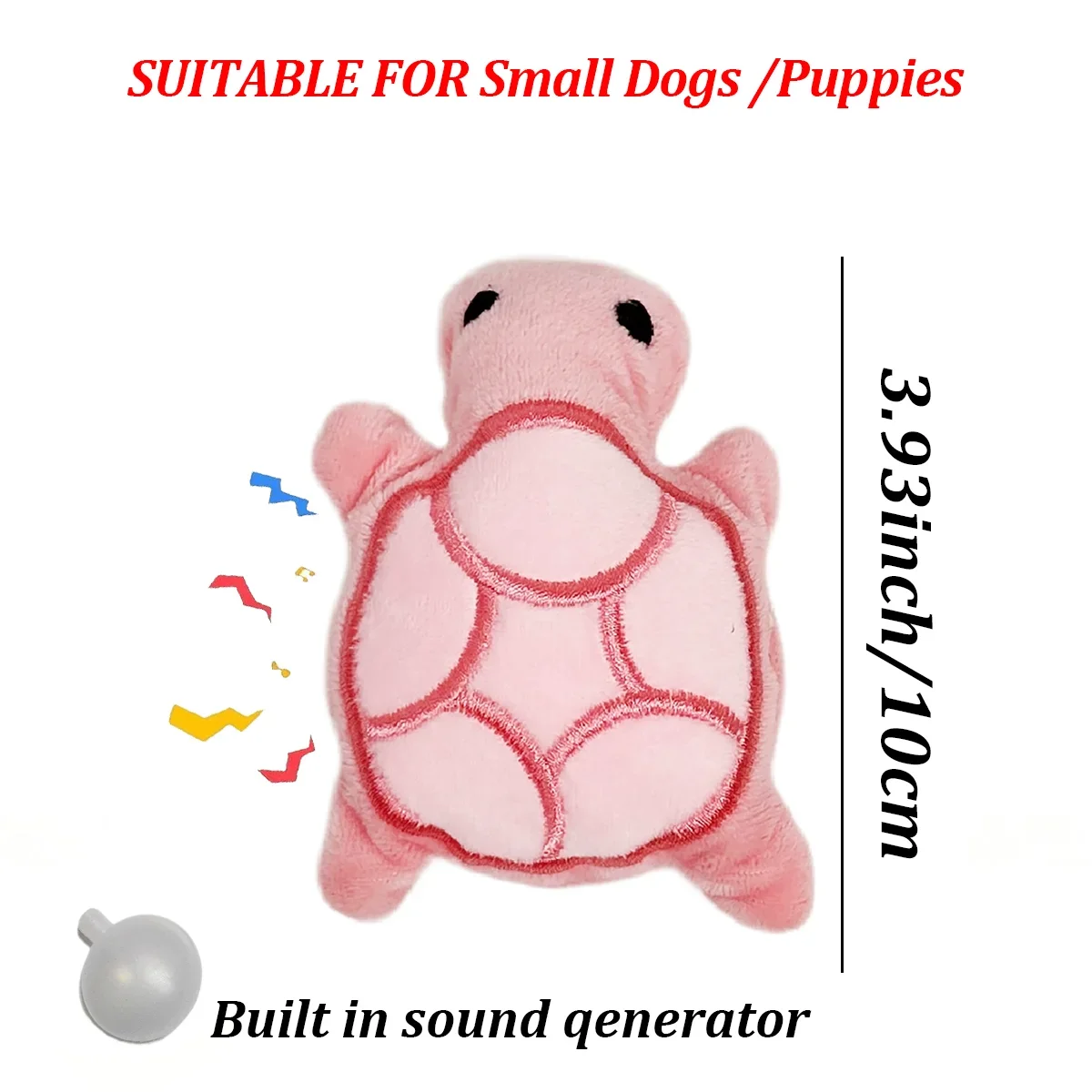Dog Toy Mini Turtle Plush Chew Toy for Puppies Teething Relief Interactive Bite Resistant Dog Toy Dental Health Safe Fun Play