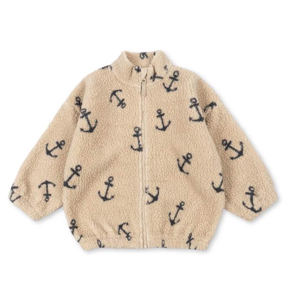 2025 Autumn KS Toddler Girls Lambswool Cats Jacket Boys Cartoon Cotton Fleece Outwear Coat Kid Winter Clothes Child Beetle Coats