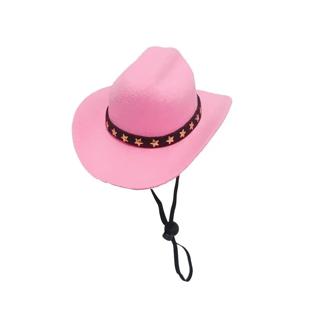 Adjustable Funny Pet Dog Hat Outdoor Summer Pet Accessories Dogs Cats Headwear Cowboy Hats Dog Cat