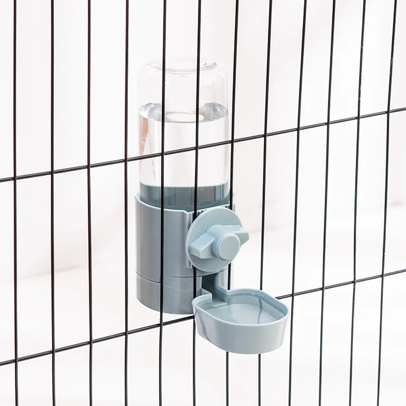 Automatic Pet Feeding Cage Hanging Bowl Water Bottle Food Container for Small Dogs, Cats, Rabbits, Birds Pet Feeder Product