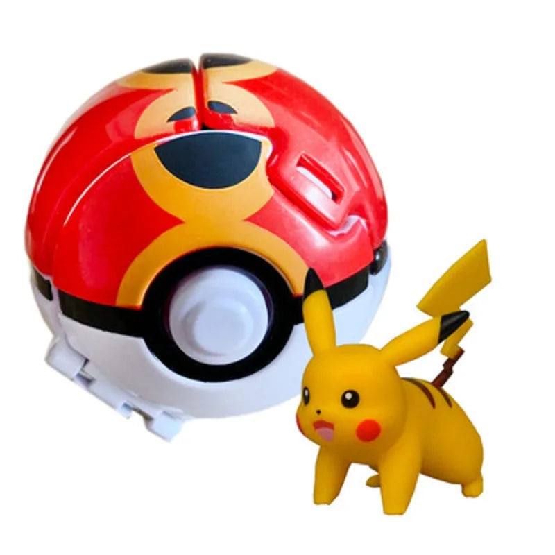 Pokemon Doll Ball Elf Pet Anime Action Doll Pikachu Charizard Mewtwo Bulbasaur Eevee Squirtle Eevee Pokeball Monster Toy Gift