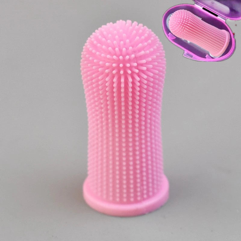 Super Soft Dog Toothbrushes Cleaning Finger Brush For Dog and Cat Grooming Nontoxic  Teethbrush  Dental Care Pet Products