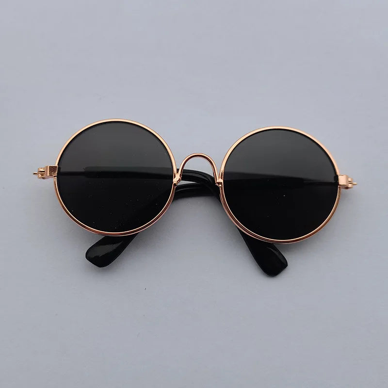 Cat Sunglasses Lovely Vintage Round Reflection Eye Wear Glasses for Small Dog Cat Pet Photos Pet Products Props Accessories