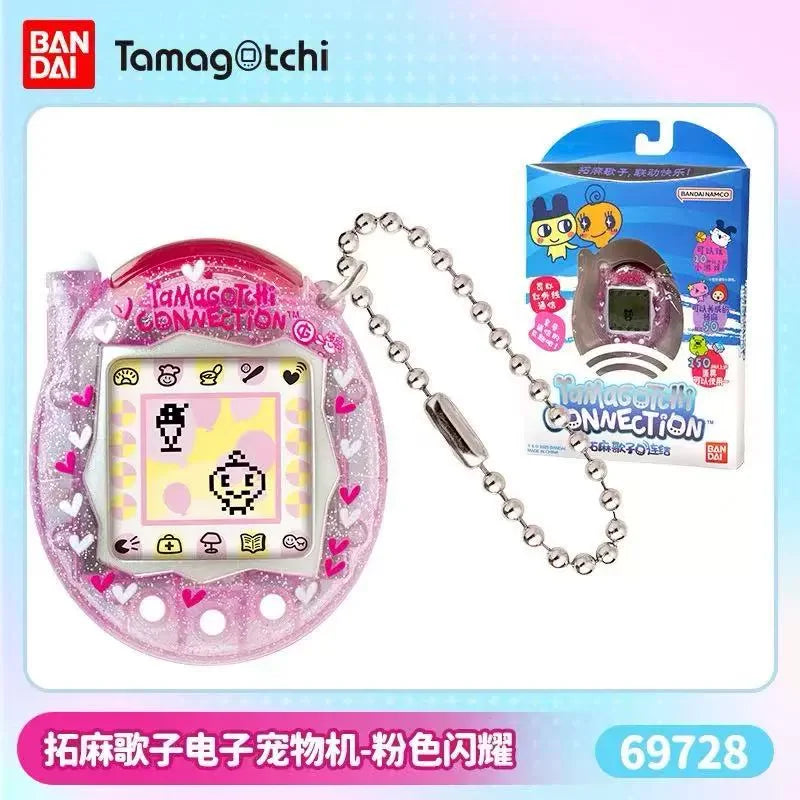 Bandai Tamagotchi Connection V3 Electronic Pet (Linked Ver.) - Elegant Bow/Blue Bubble New