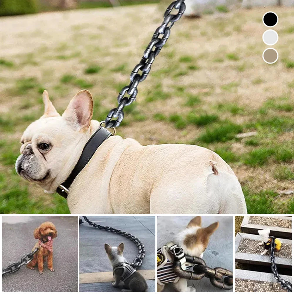 Portable Pet Plastic Dog Chain Lightweight Simulation Life-Like Multipurpose Dog Ropees For Large Medium Small Pet Accessories