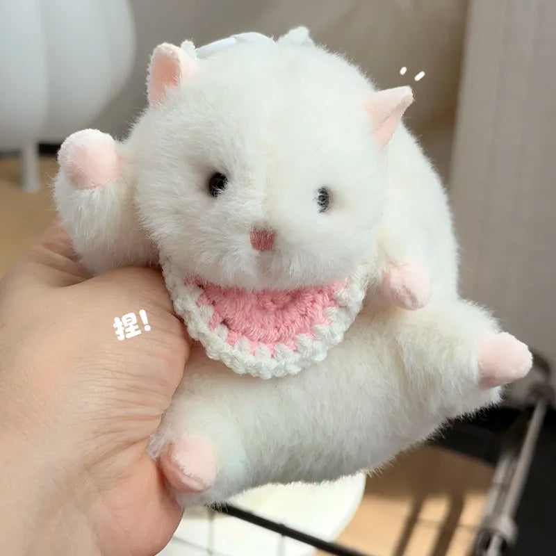 New Products In Stock Cute Golden Bear Little Hamster Plush Toy Cartoon Cute Pet Keychain Bag Pendant Girl Style To Good Friends