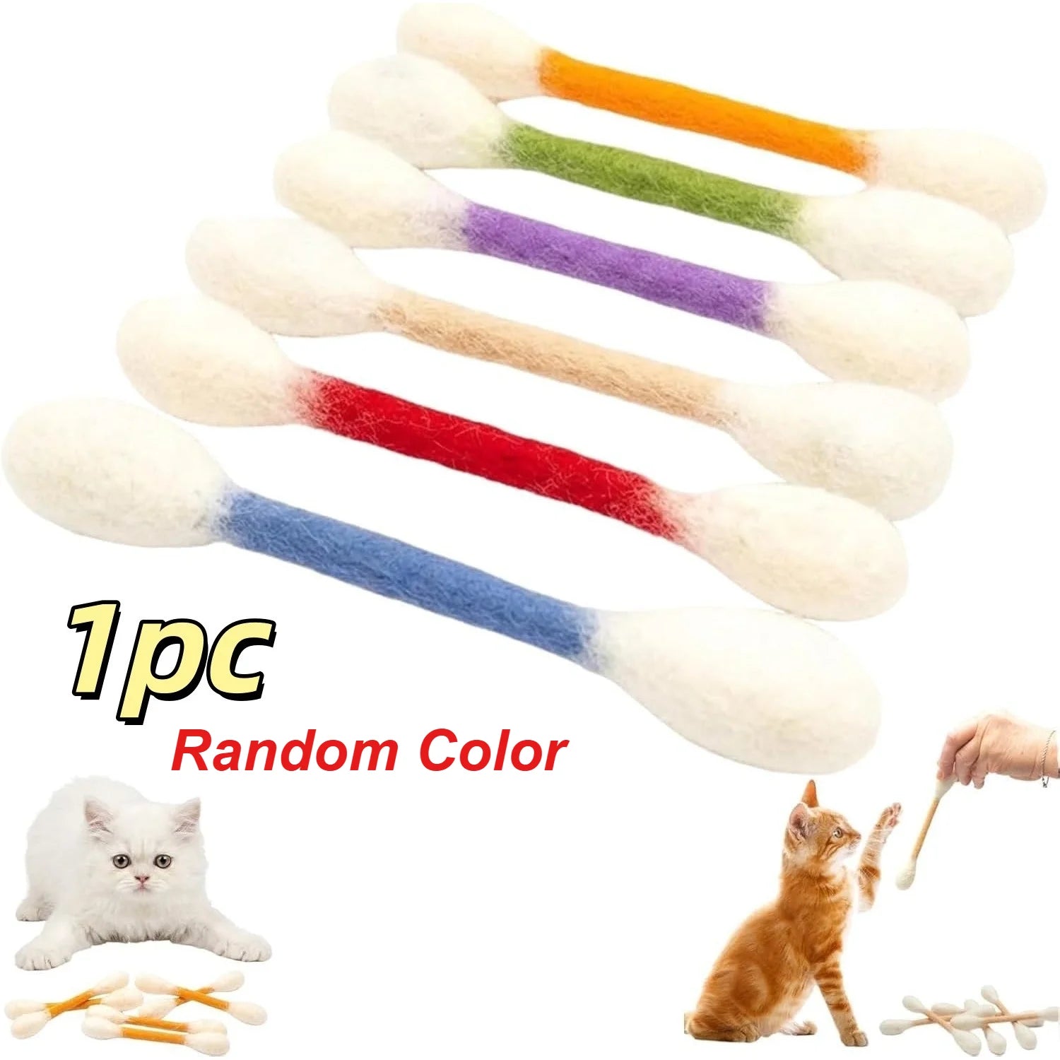 1/6 PCS Cat Interactive Stick Catnip Toy Suitable for Indoor Play Durable Teething Rope Interactive Cat Game Enthusiast Gift