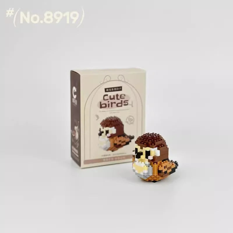 Moe Bird series building block toys assembly, table ornaments, children's educational toys, suitable for boys and girls Christma