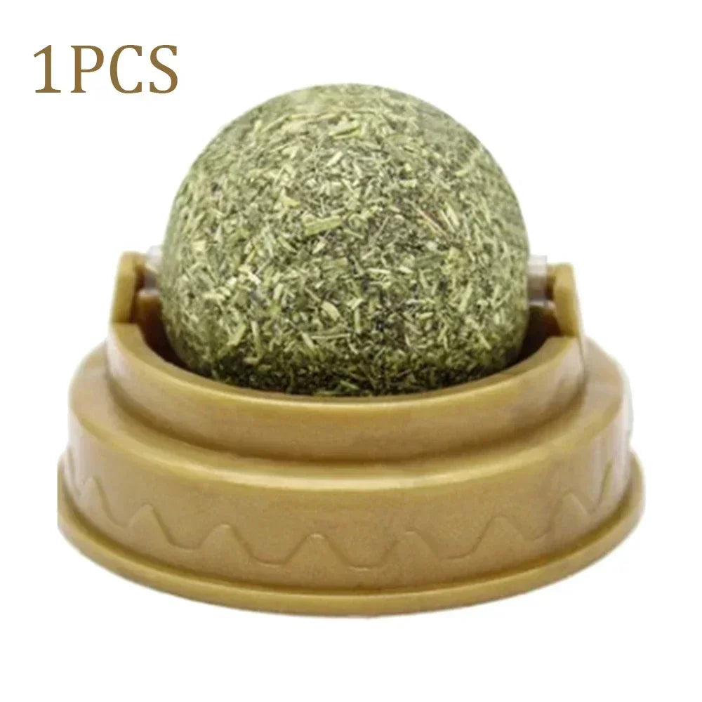1-10PC Pet Catnip Toys Edible Catnip Ball Safety Healthy Cat Mint Cats Chasing Game Toy Products Clean Teeth The Stomach Catmint