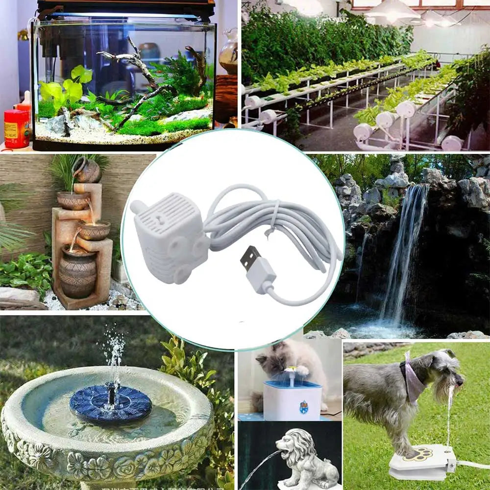 Pet Cat Water Pump Fountain Anti-dry Burning Motor Replacement for Cat Flowers Drinking Bowl Water Dispenser Pet Products