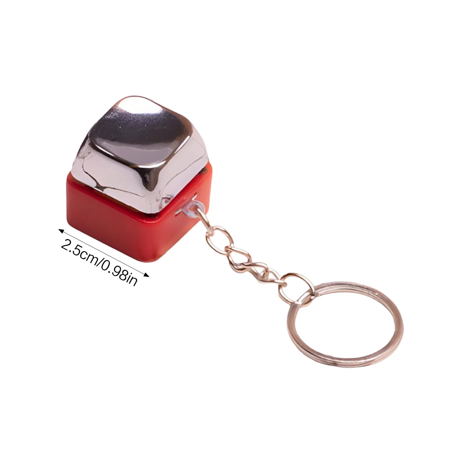 Silicone Cat Paw Keychain Stress Relief Toy for Keyboard Lovers Portable Fidget Keyring Gifts Press Button Anxiety Relief