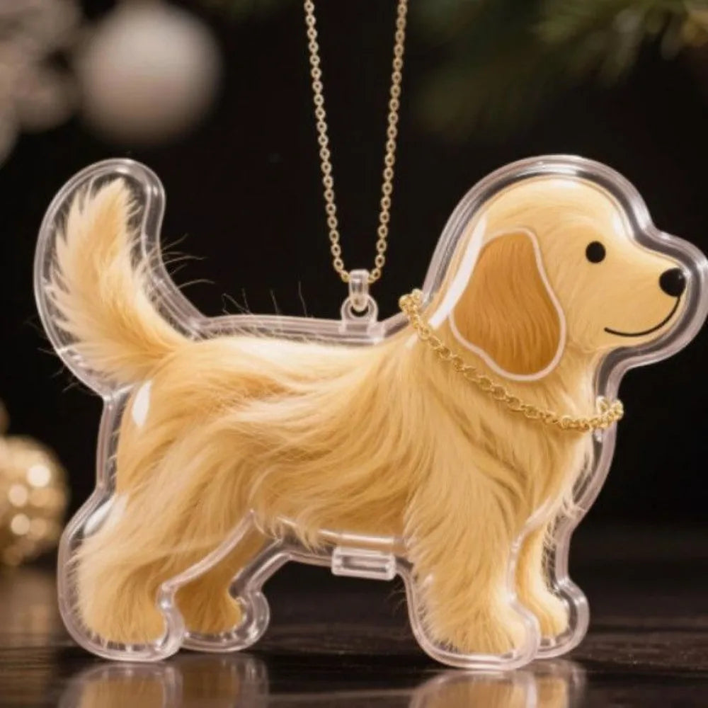 Transparent Dog Fur Storage Pendant Cute DIY Accessories Portable Souvenirs Keychain Fur Storage Capsule Pet Hair Container