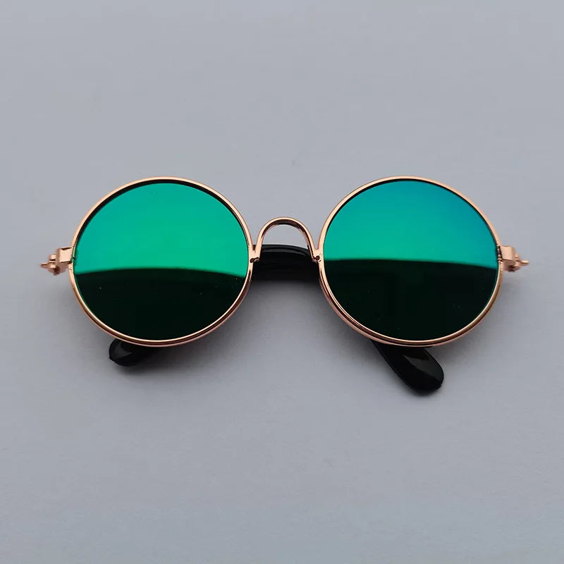 Cat Sunglasses Lovely Vintage Round Reflection Eye Wear Glasses for Small Dog Cat Pet Photos Pet Products Props Accessories