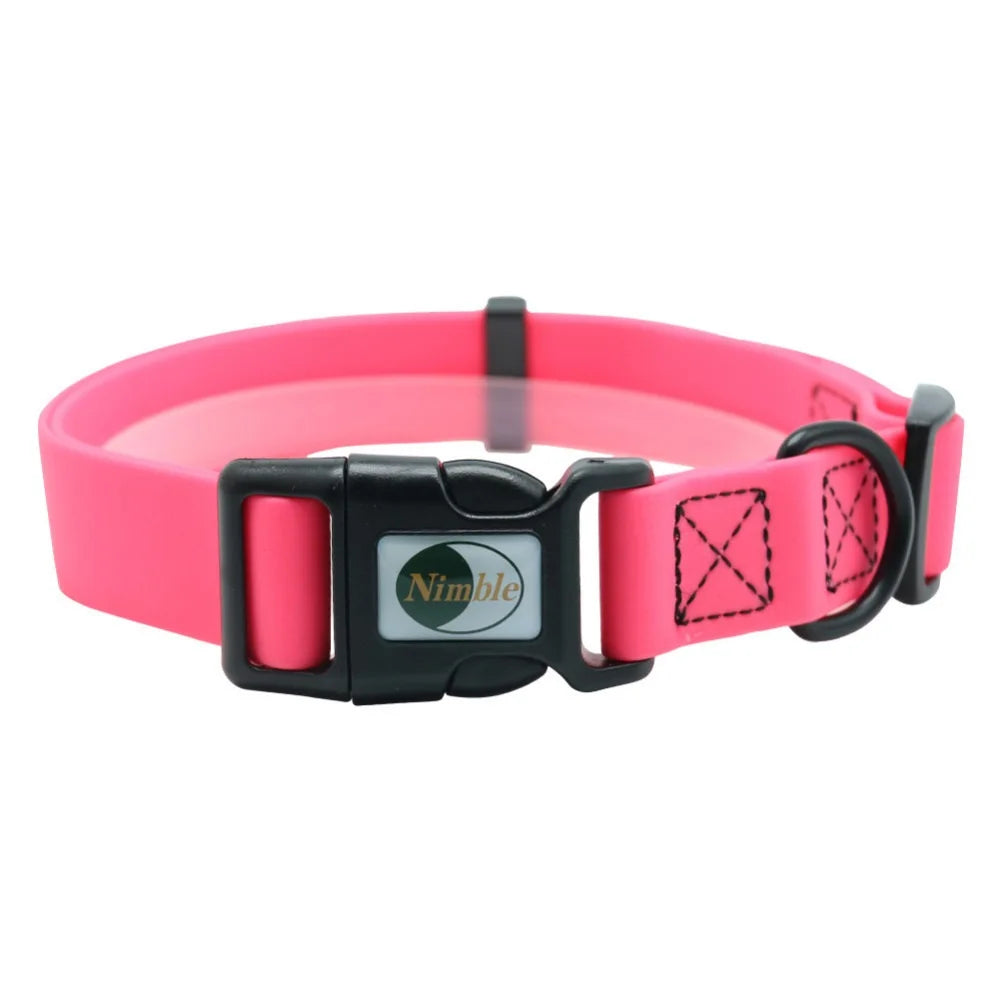 No Pull Pet Dog Collar PVC Waterproof Cat Collar 7 Colors Anti Dirty Easy To Clean For Big Small Dogs Puppy Pets Products