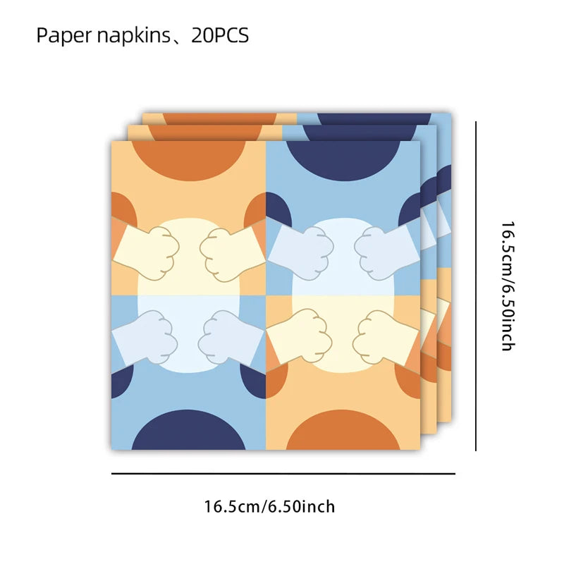 New Cartoon Cute Dog Birthday Party Decoration Kit Blue Dogs Theme Happy Birthday Plates Napkins Cups Tableware Supplies For Kid