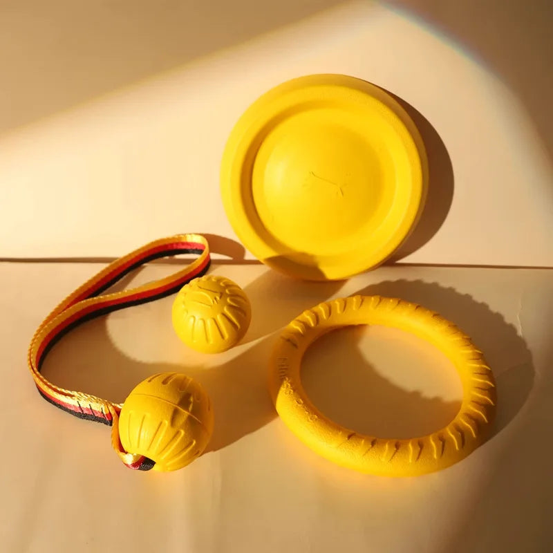 Dog Toy Bite Resistant Circular Frisbee Pet Toy Outdoor Dog Training Rope Toy Ball Grinding Teeth Pet Products Interactive Toy