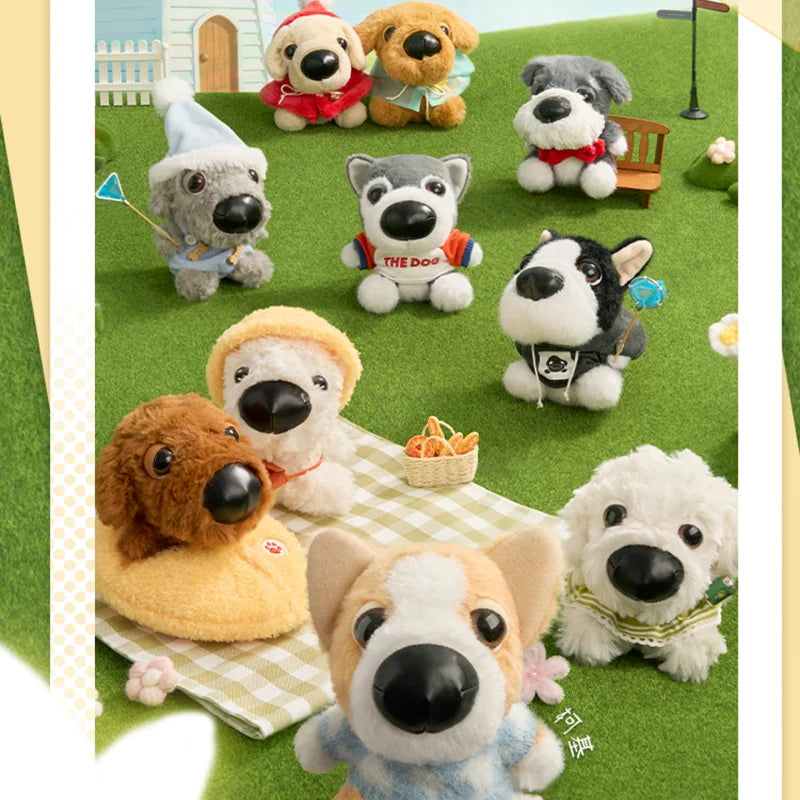 Original Thedog Big Headed Dog Doggy Ootd Series Plush Pendant Blind Box Cute Trendy Play Toy Plush Doll Mystery Box Gift