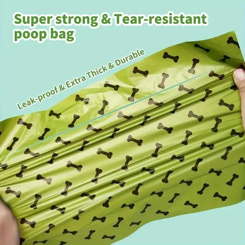 Dog Poop Bags for Dog Large Cat Waste Bags Doggie Outdoor Home Clean Refill Garbage Bag 15 Bags/ Roll Pet Supplies