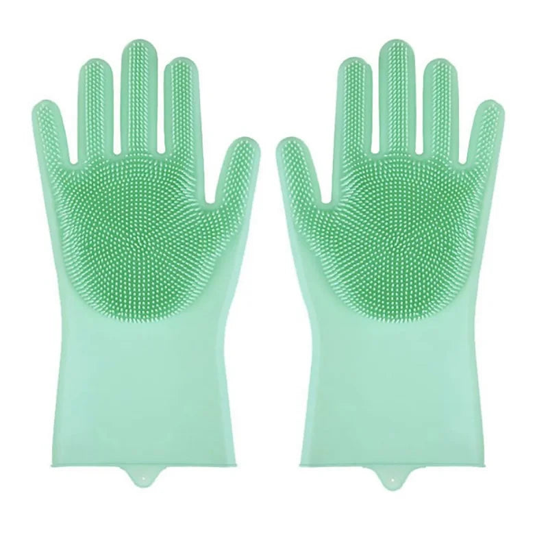 Pet Grooming Gloves for Dogs And Cats Silicone Bathing Shampoo Scrubber Dishwashing Cleaning Glove Hair Removal Multi-Functional