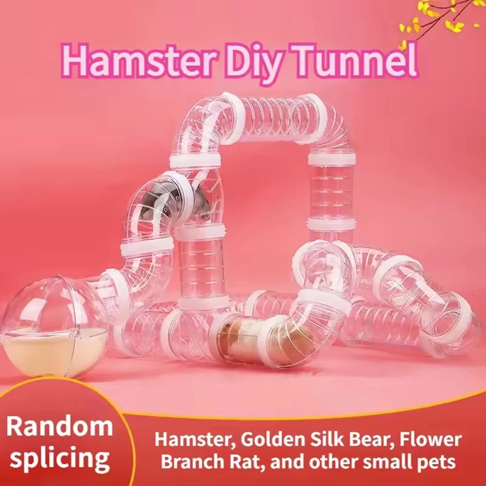 Pet Toy Pipeline Accessories DIY Set Hamster Cage Renovation External Pipeline Tunnel Small Pet Supplies Toy