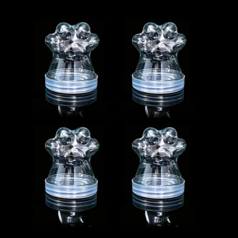Transparent Pet Fur Keepsake Bottle Pet Cat Hair Storage Jar Kawaii Cat Paw Shape Candy Jars  Multi-purpose Pet Memorial Gift
