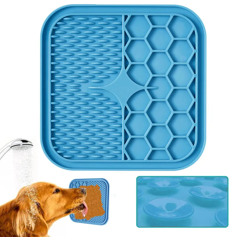 Suitable for Pets Weighing Less Than 3 Kilograms Mat Cats Slow Food Bowls Suction Cup Feeding Food Silicone Lick, Product Small