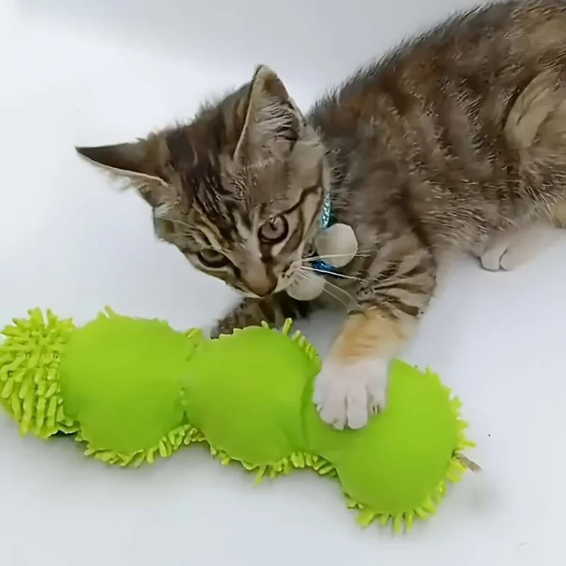 Cat Chew Toys Caterpillar Catnip Molar Toy Silvervine Cat Teaser Interaction Toy Clean Mouth Kitten Toy Pet Supplies Accessories