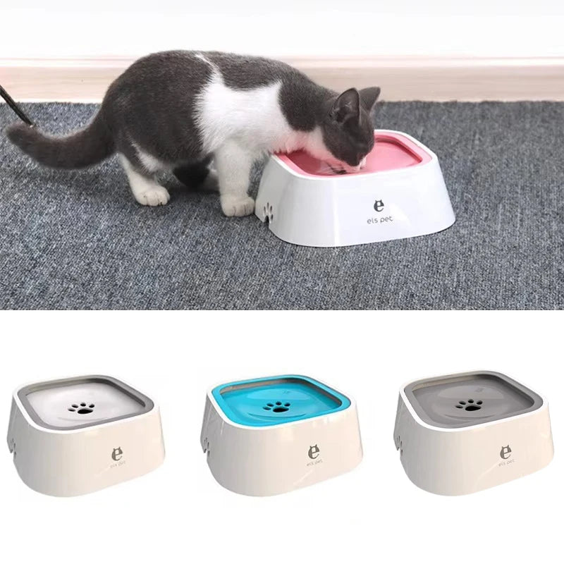 New Pet Floating Bowl Cat Dog Cleanly Drinking No Wet Mouth Anti Spill Removable Easy To Cleaning Keeps Dust Away Pet Products