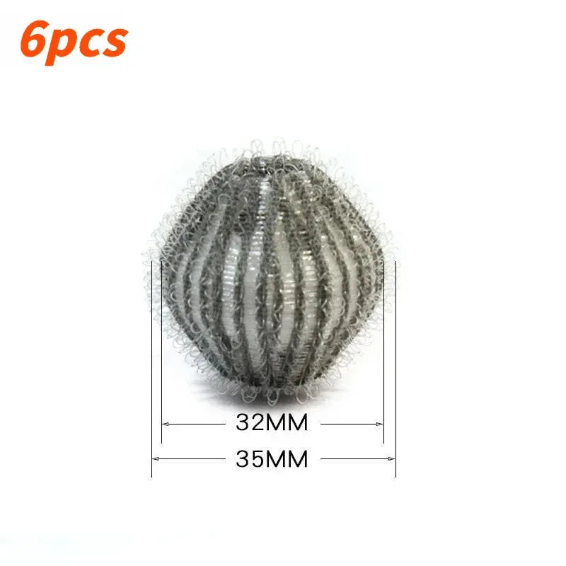 6/12pcs Reusable Washing Machine Balls, Pet Hair Lint Catcher, Clothes Filter Laundry Cleaning Accessory