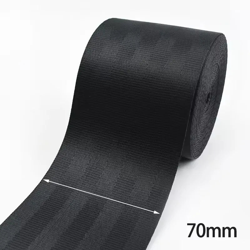 5/10M 20-50mm Black Polyester Webbing Band Backpack Strap Pet Collar Tape Belt Ribbon DIY Bag Garment Trim Sewing Accessory