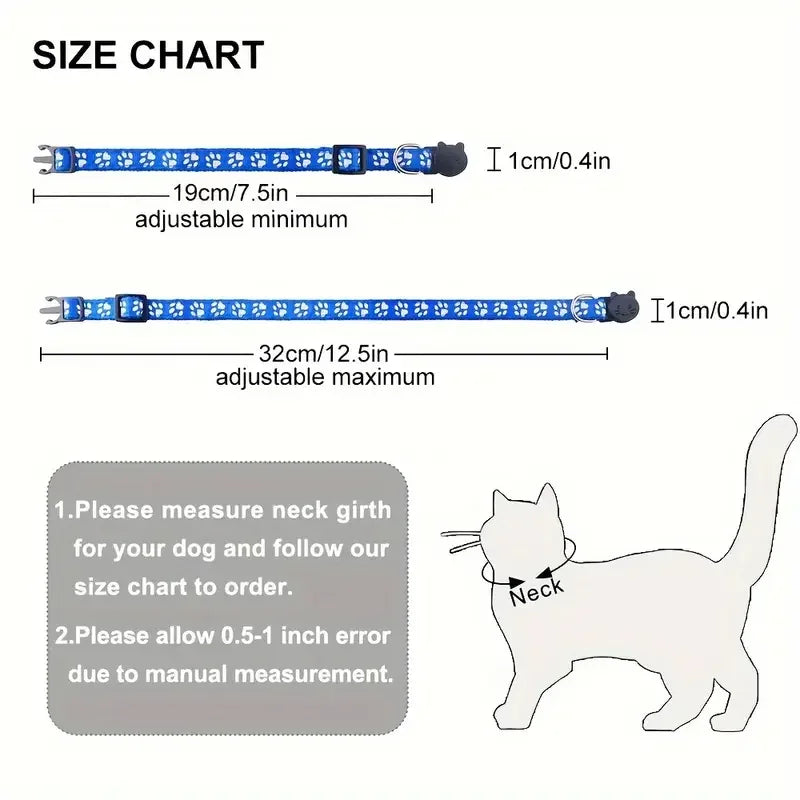 Anti-lost Engraved Cat Collar With Bell Fast Breakaway Customize Name Id Tag Personalized Pet Products Accessory