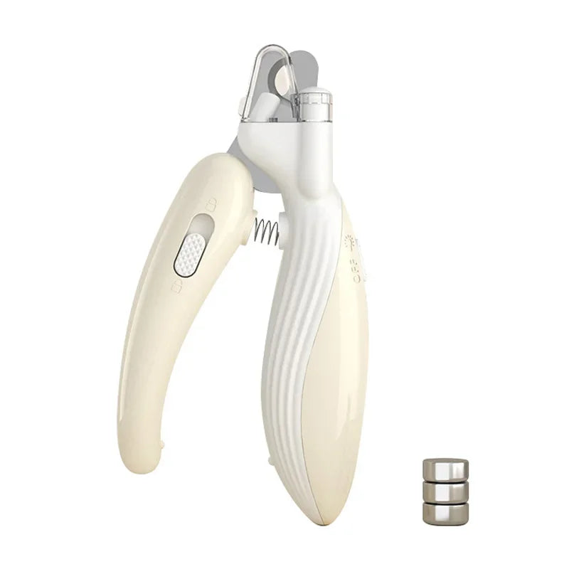 Safe Pet Nail Clippers with LED Light,Professional Claw Grooming Scissors Trimmer for Dogs Cats Rabbits,Stainless Steel Portable