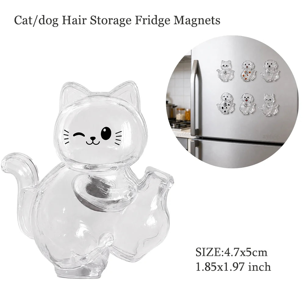 Cute Dog Pendant Keychain Pet Hair Collection Memorial Capsule With Key Ring Unique Keychain Novel Trendy Souvenir for Pet Lover