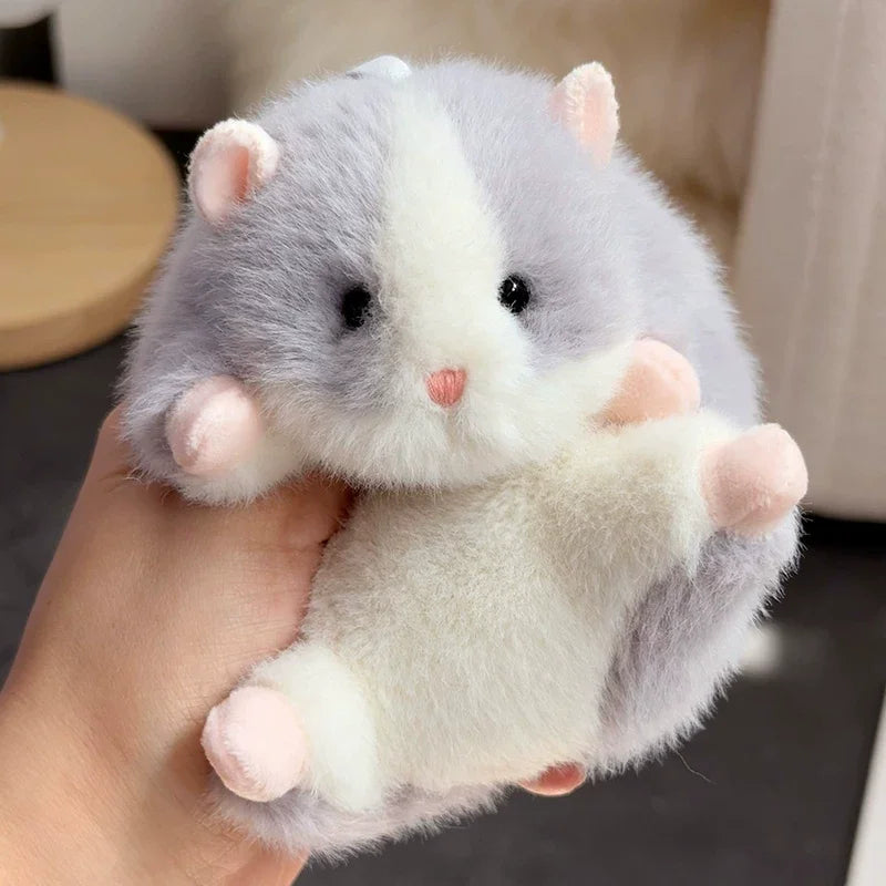 New Products In Stock Kawaii Golden Bear Little Hamster Plush Toy Cartoon Cute Pet Keychain Bag Pendant Festival Surprise Gift