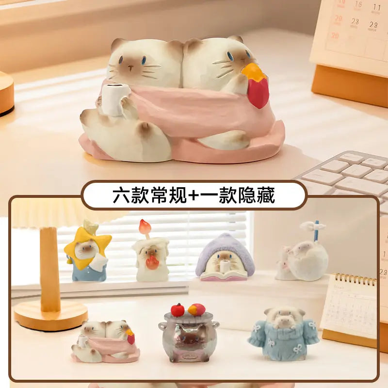 Cute and Adorable Pets, Popular Online Hot-Selling Cat PAI, A Wisp of Warmth Blind Box, Creative Desktop Decorations and Ornamen