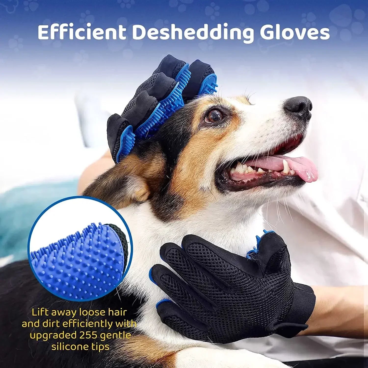 Pet Dog Glove for Dogs Cats Pet Products Supplies Pet Grooming Glove Gentle Efficient Hair Remover Mitt Cat Accessories