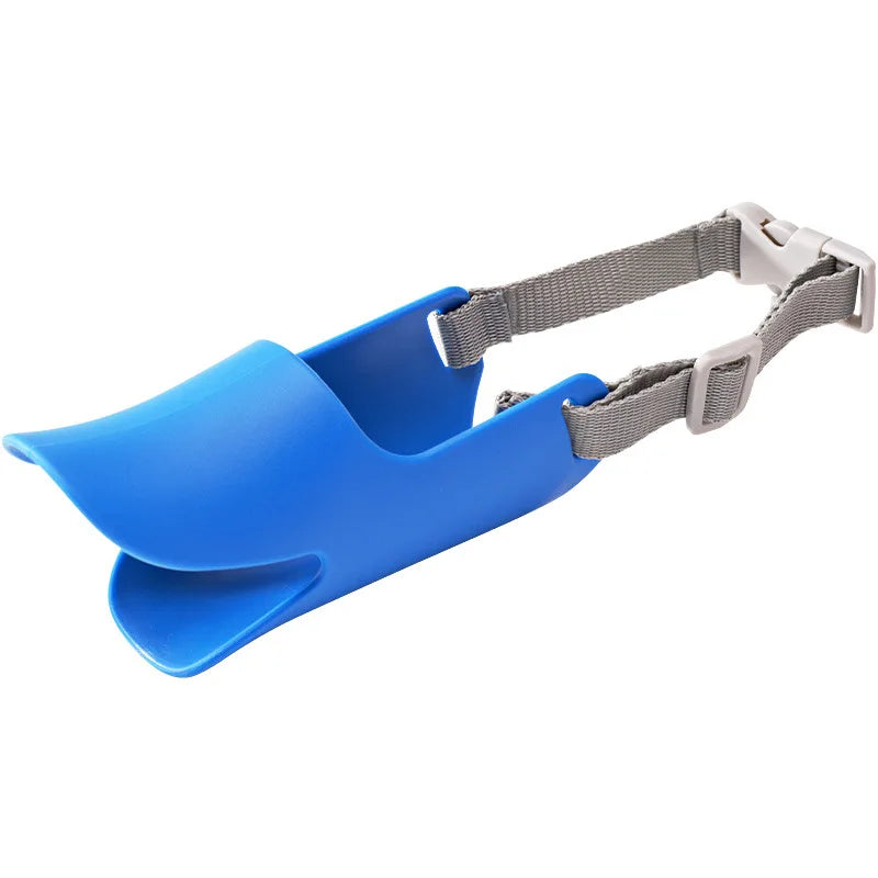 Adjustable Dog Silicone Duck Muzzle Anti Bite Stop Barking Pet Accessory Safe Small to Large Dog Mouthpiece Cover