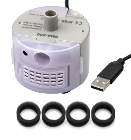 SMA-800 USB interface round water pump Stainless steel pet water dispenser pump Finished product