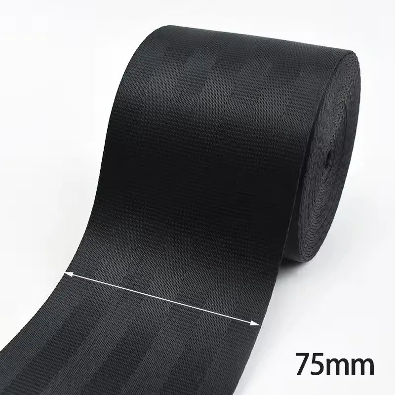 5/10M 20-50mm Black Polyester Webbing Band Backpack Strap Pet Collar Tape Belt Ribbon DIY Bag Garment Trim Sewing Accessory