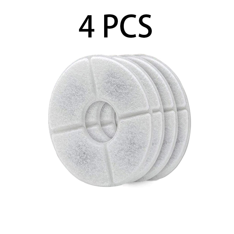 Replacement Activated Carbon Filter For Cat Water Drinking Fountain Replaced Filters Flower For Pet Dog Round Fountain Dispenser