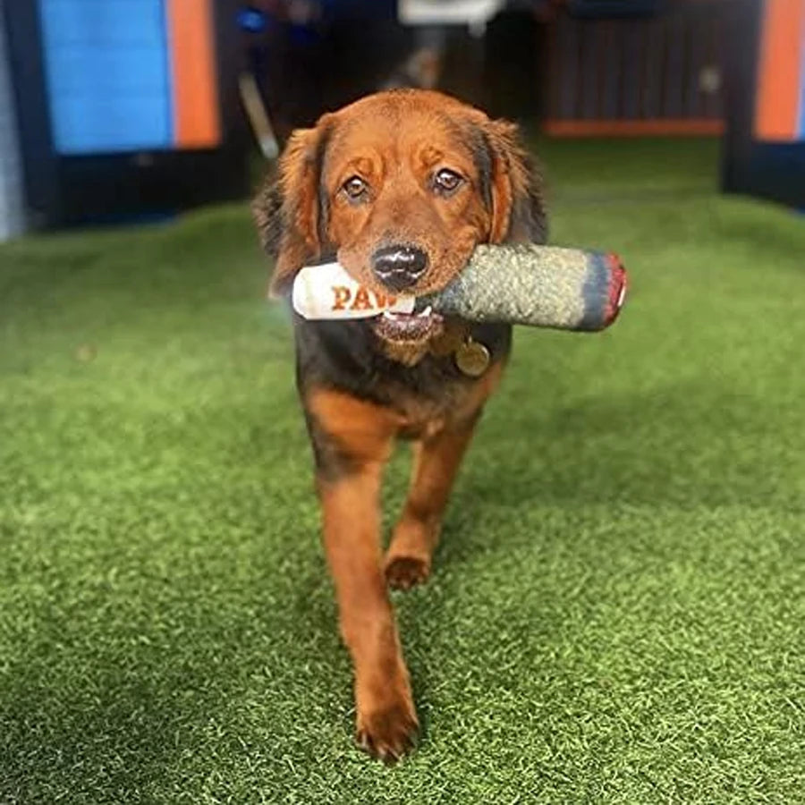Teeth Creative Chew Funny Cigar Plush Squeaky Interactive Dog Toys Design Squeaky Pet Toys Grinding  Toy for Small Medium Dog