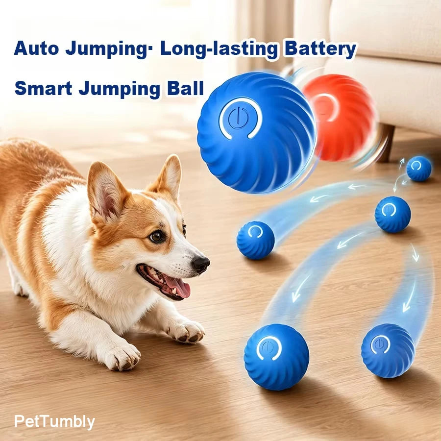 Smart Dog Toys Ball Electronic Interactive Pet Toy Moving Ball USB Automatic Moving Bouncing for Puppy Birthday Gift Cat Product