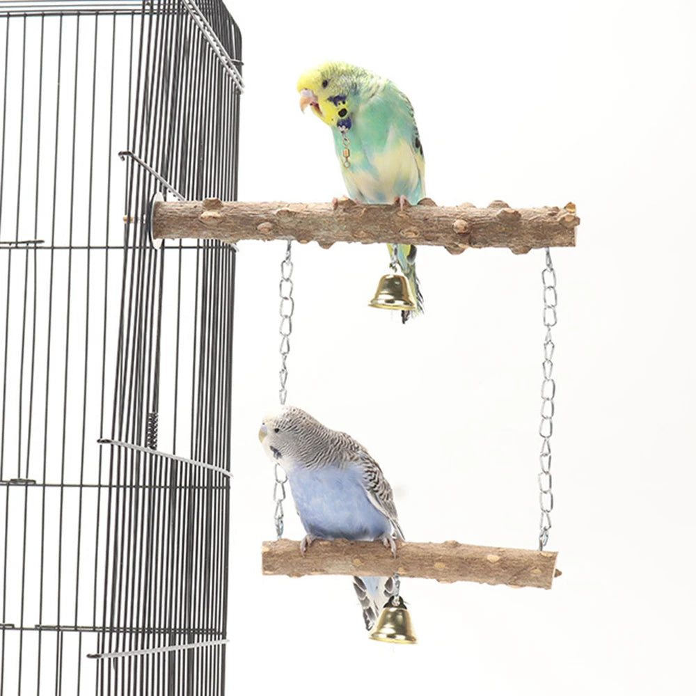 Pet Parrot Suspension Bridge Toys, Bird Toys, Swing Supplies, Claw Grinding, Pole Standing Birdcage Accessories