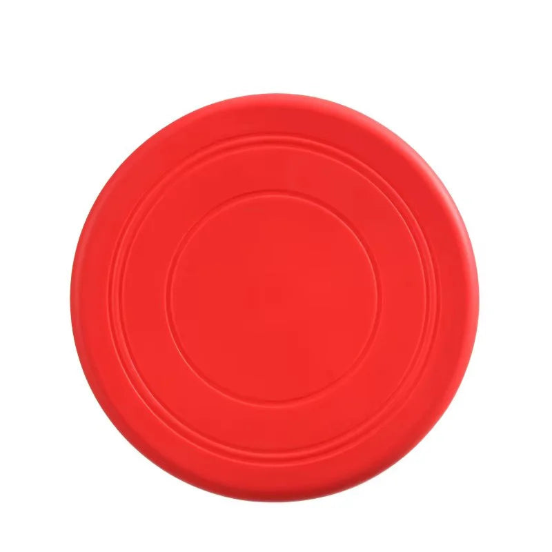 Chewable Pet Training Durable Frisbee Toy Tear Resistant Soft Rubber Flying Disc For Dogs Exercise Play Fetch Training Supplies