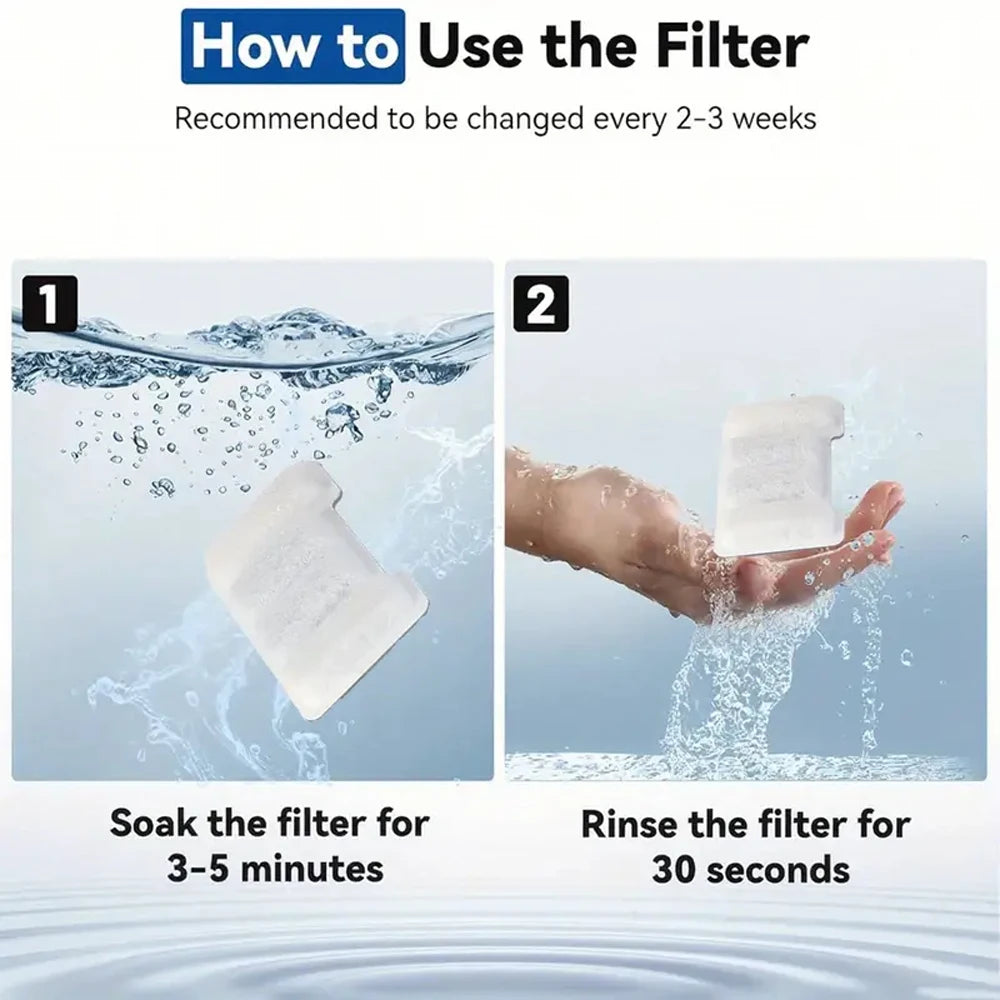 Replacement Activated Carbon Filter Cat Dog Drinking Fountain Replaced Filters for Pet Water Fountain Dispenser Accessorie