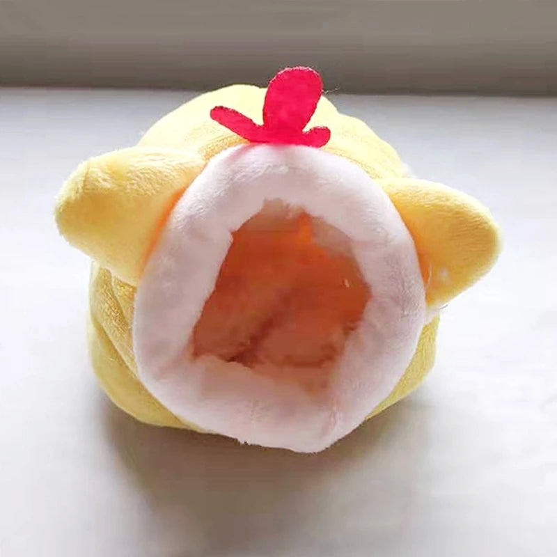 Hamster Nest Winter Warm Small Pet Cage Sleep Bed for Guinea Pigs Hedgehog Cage Accessories 4XFE