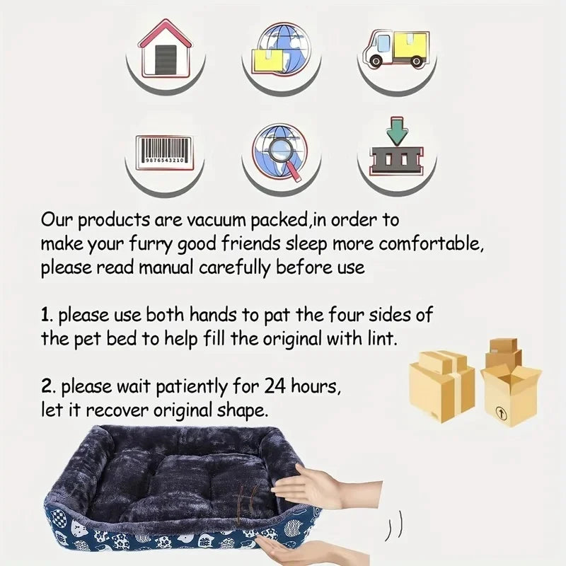 Pet Dog Bed Sofa Mats Winter Pet Products Coussin Chien Accessories Dogs Basket Supplies For Large Medium Small House Cat Bed