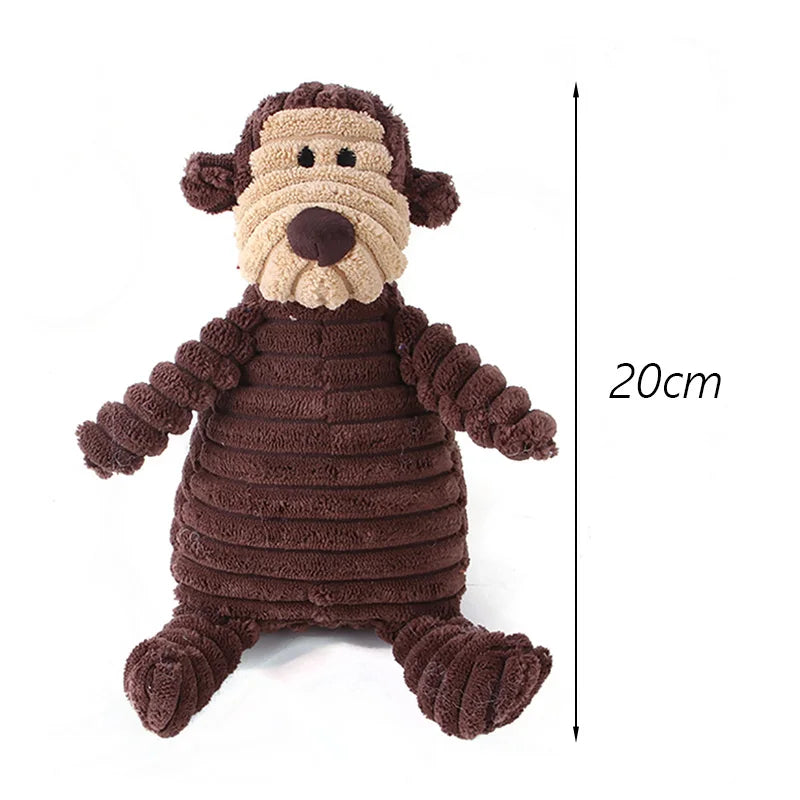 Corduroy Squeaky Dog Chew Toys for Small Medium Dogs Bite Resistant Puppy Toy Squeaker Dog Toys Pets Products Mascotas Supplies