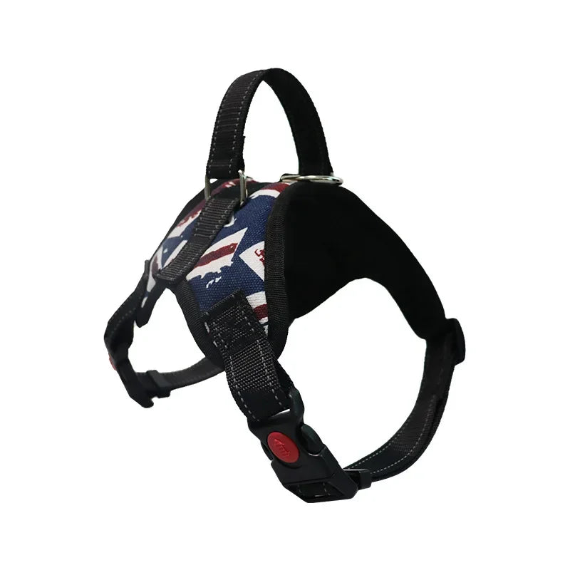 Saddle Dog Harness Reflective Adjustable Pet Harness No Pull Walking Training Small Medium Large Big Dogs Chest Strap Product