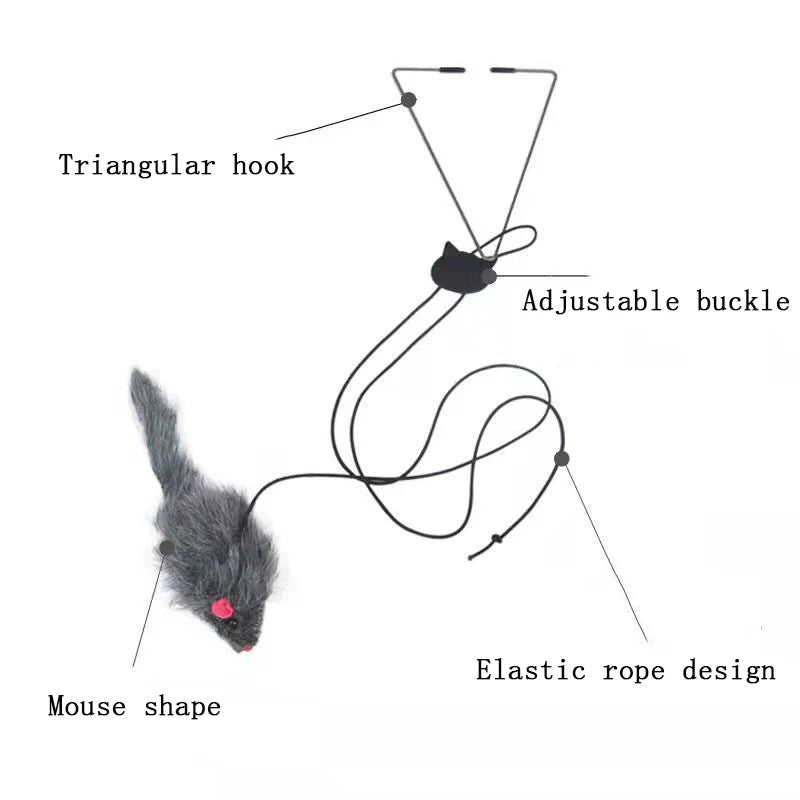 New Door Hanging Cat Toy Stress Relieve Living Hanging Toy for Living Room Hanging Kitten